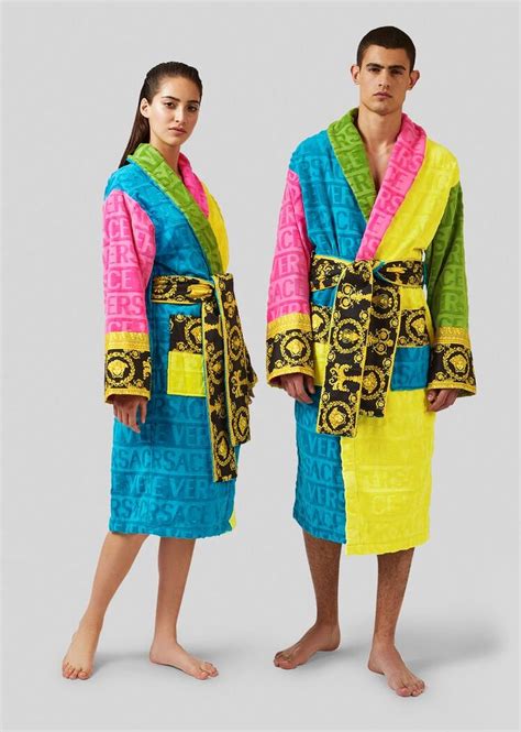 multicolor versace bathrobe|Versace his and hers robes.